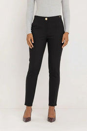 Janet Techno Stretch Hosen | Black