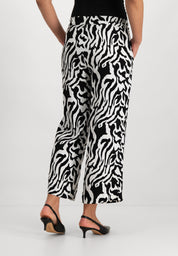 Joggie Wide Leg Pants | Black White
