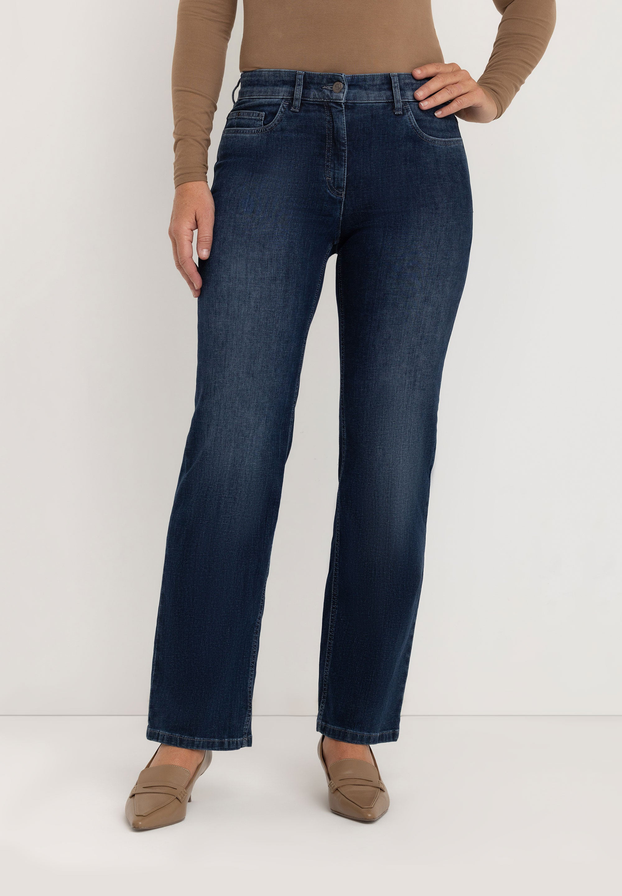 Kora Straight Jeans | Authentic Blue