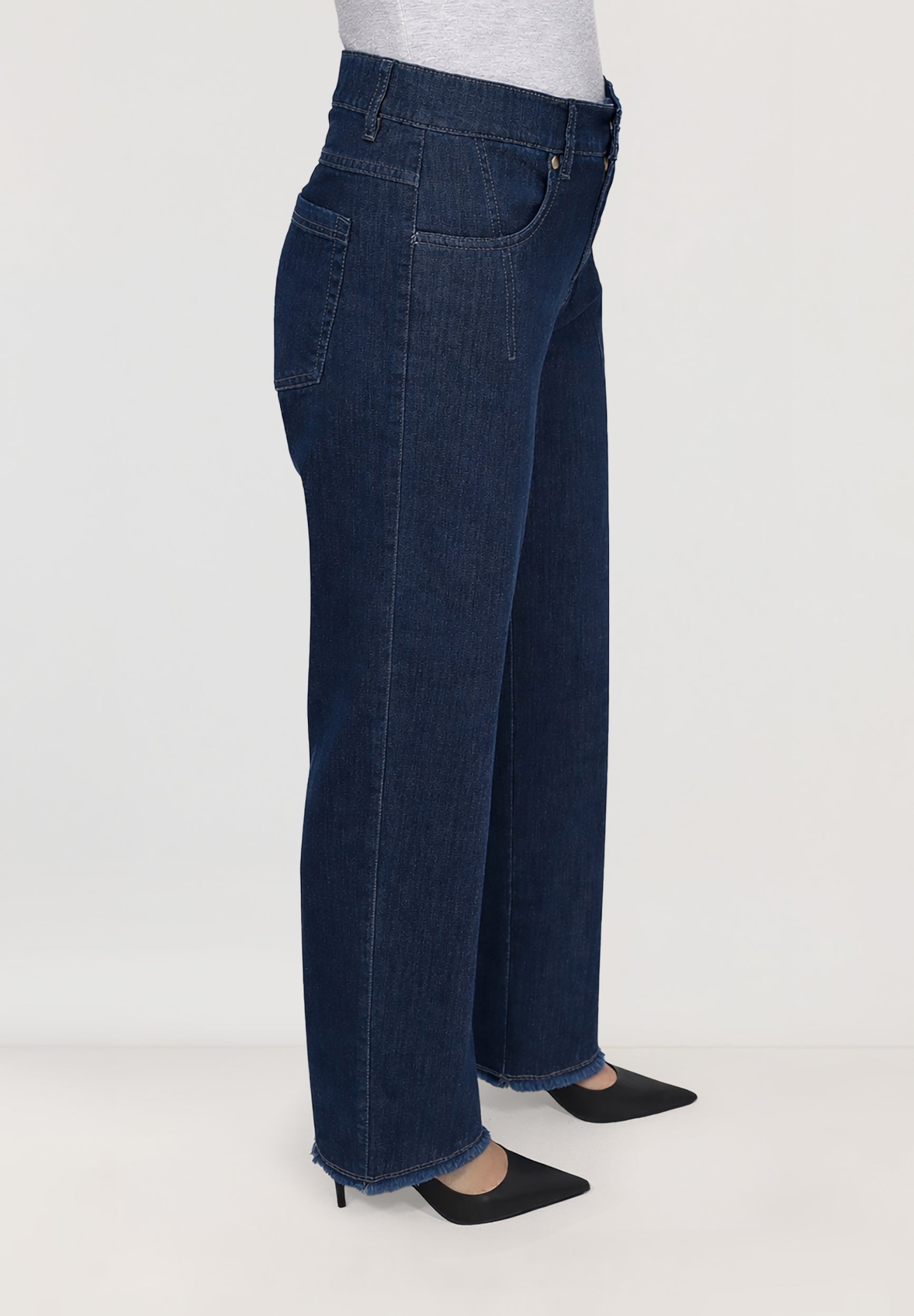 Gretha Komfortable Tapered Jeans | Indigo